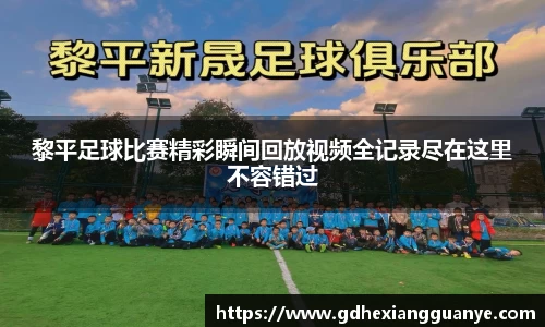 黎平足球比赛精彩瞬间回放视频全记录尽在这里不容错过